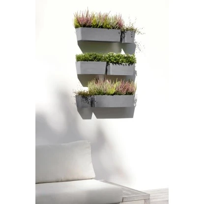 Ecopots Pflanztopf Manhattan Wall M Grau 35 Cm X 17,4 Cm X 15 Cm 2 Ecopots Pflanztopf Manhattan Wall M Grau 35 Cm X 17,4 Cm X 15 Cm – Bild 2
