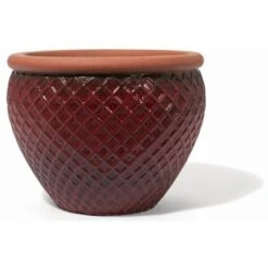 Kirschke Pflanzgefäß Farmhouse Shed 20 Cm Washed Red