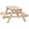 Timbela Kindersitzgarnitur Holz M010-1 Mit Staufach