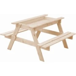 Timbela Kindersitzgarnitur Holz M010-1 Mit Staufach -Gartenwelt Günstiges Geschäft 060827950792 11023400 S 05