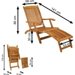 Indoba® Deck Chair Sun Flair FSC® -Gartenwelt Günstiges Geschäft 105209 11001300 16