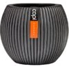 Capi Pflanztopf Groove Kugel Schwarz 30 Cm X 25 Cm