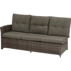 Lounge-Set Mit Esstisch Vermont 5-teilig Polyrattan Rechts Shadow Earth -Gartenwelt Günstiges Geschäft 124987049 S03 120917 RET01