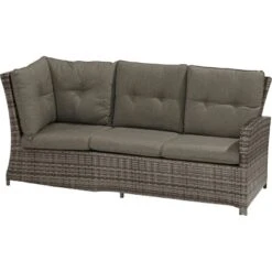 Lounge-Set Mit Esstisch Vermont 5-teilig Polyrattan Rechts Shadow Earth -Gartenwelt Günstiges Geschäft 124987049 S04 120917 RET01