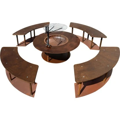 Ferrum Art Design Feuerstelle Circle Rost 1 Ferrum Art Design Feuerstelle Circle Rost