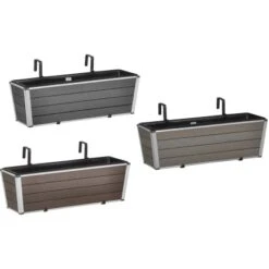 Gartenfreude Balkonkasten WPC 60,5 Cm X 19,5 Cm Braun 5 Gartenfreude Balkonkasten WPC 60,5 Cm X 19,5 Cm Braun -Gartenwelt Günstiges Geschäft 160331 4655 pt03