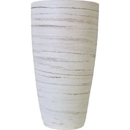 Vase Lava-ConicaØ 19 Cm X 35 Cm Creme-Marmorisiert 1 Vase Lava-ConicaØ 19 Cm X 35 Cm Creme-Marmorisiert