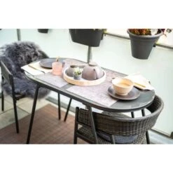 Balkonmöbel-Set Destin 3-teilig Stahl Grau -Gartenwelt Günstiges Geschäft 209149 3299 5