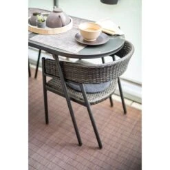 Balkonmöbel-Set Destin 3-teilig Stahl Grau -Gartenwelt Günstiges Geschäft 209149 3299 6