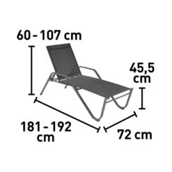 Sonnenliege Pacora Aus Textilen Anthrazit XL 6 Sonnenliege Pacora Aus Textilen Anthrazit XL -Gartenwelt Günstiges Geschäft 2092443 VM01