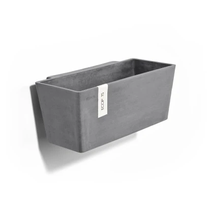 Ecopots Pflanztopf Manhattan Wall M Grau 35 Cm X 17,4 Cm X 15 Cm 1 Ecopots Pflanztopf Manhattan Wall M Grau 35 Cm X 17,4 Cm X 15 Cm