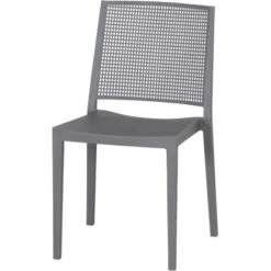 Siena Garden Square Stapelstuhl 56 Cm X 46 Cm X 80 Cm Grau