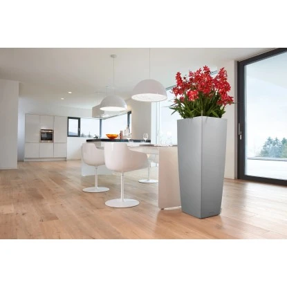 Lechuza Pflanzgefäß Cubico Alto Premium 40 Cm X 40 Cm Silber Metallic 3 Lechuza Pflanzgefäß Cubico Alto Premium 40 Cm X 40 Cm Silber Metallic – Bild 3
