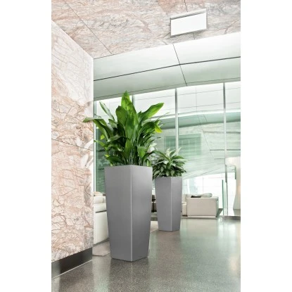 Lechuza Pflanzgefäß Cubico Alto Premium 40 Cm X 40 Cm Silber Metallic 5 Lechuza Pflanzgefäß Cubico Alto Premium 40 Cm X 40 Cm Silber Metallic – Bild 5