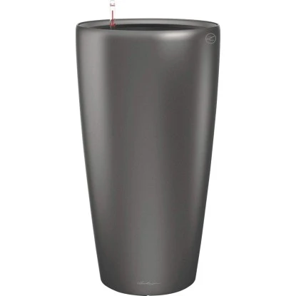 Lechuza Pflanzgefäß Rondo Premium Ø 40 Cm X 75 Cm Anthrazit Metallic 1 Lechuza Pflanzgefäß Rondo Premium Ø 40 Cm X 75 Cm Anthrazit Metallic