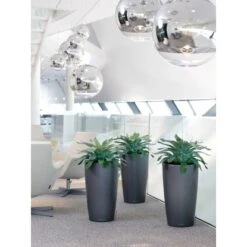 Lechuza Pflanzgefäß Rondo Premium Ø 40 Cm X 75 Cm Anthrazit Metallic 10 Lechuza Pflanzgefäß Rondo Premium Ø 40 Cm X 75 Cm Anthrazit Metallic -Gartenwelt Günstiges Geschäft 261963 4186 5