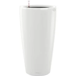 Lechuza Pflanzgefäß Rondo Premium Ø 40 Cm X 75 Cm Weiß Hochglanz