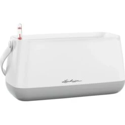 Lechuza Pflanzgefäß Yula Pflanztasche 38 Cm X 17 Cm X 33 Cm Weiß-Grau