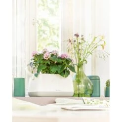 Lechuza Pflanzgefäß Yula Pflanztasche 38 Cm X 17 Cm X 33 Cm Weiß-Grau -Gartenwelt Günstiges Geschäft 262795 4186 3