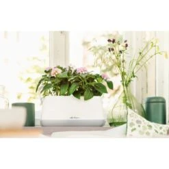 Lechuza Pflanzgefäß Yula Pflanztasche 38 Cm X 17 Cm X 33 Cm Weiß-Grau -Gartenwelt Günstiges Geschäft 262795 4186 4