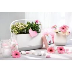 Lechuza Pflanzgefäß Yula Pflanztasche 38 Cm X 17 Cm X 33 Cm Weiß-Grau -Gartenwelt Günstiges Geschäft 262795 4186 6