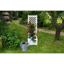 KHW Pflanzkasten Klein Mit Spalier Weiß -Gartenwelt Günstiges Geschäft 2749075 4164 10