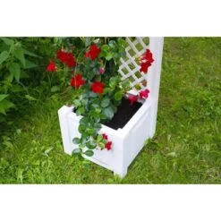 KHW Pflanzkasten Klein Mit Spalier Weiß -Gartenwelt Günstiges Geschäft 2749075 4164 6