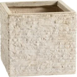 Pflanztopf Bernay 27 Cm X 29 Cm X 29 Cm Beige