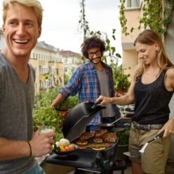 Weber Tisch-Gasgrill Q 1200 Mit 1 Brenner & Deckelthermometer Schwarz -Gartenwelt Günstiges Geschäft 3505369 A02
