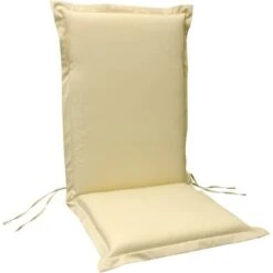 Indoba® Sitzauflage Hochlehner Premium 95°C Vollwaschbar Beige 120x50 Cm