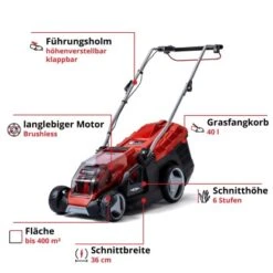Einhell Power X-Change Akku-Rasenmäher GE-CM 36/36 Li Inkl. 2x4,0 Ah Akkus 12 Einhell Power X-Change Akku-Rasenmäher GE-CM 36/36 Li Inkl. 2x4,0 Ah Akkus -Gartenwelt Günstiges Geschäft 4006825645835 2171 03 1