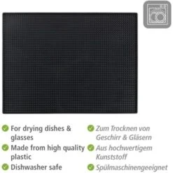 Wenko Abtropfmatte Maxi 40 Cm X 30 Cm Black Outdoor Kitchen Schwarz 11 Wenko Abtropfmatte Maxi 40 Cm X 30 Cm Black Outdoor Kitchen Schwarz -Gartenwelt Günstiges Geschäft 4008838357705 1068 04