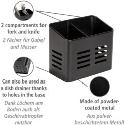 Wenko Besteckkorb Baco Black Outdoor Kitchen Schwarz 9 Wenko Besteckkorb Baco Black Outdoor Kitchen Schwarz -Gartenwelt Günstiges Geschäft 4008838375327 1068 02