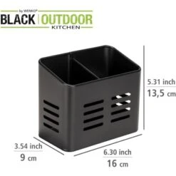 Wenko Besteckkorb Baco Black Outdoor Kitchen Schwarz 10 Wenko Besteckkorb Baco Black Outdoor Kitchen Schwarz -Gartenwelt Günstiges Geschäft 4008838375327 1068 03