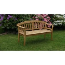 Landhausbank 3-Sitzer Eiche Geölt -Gartenwelt Günstiges Geschäft 4012379600404 4401 2