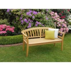 Landhausbank 3-Sitzer Eiche Geölt -Gartenwelt Günstiges Geschäft 4012379600404 4401 4