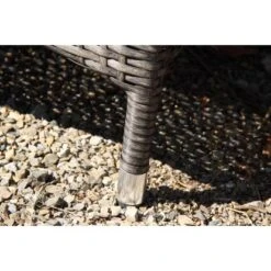 Acamp Set 2x Armsessel Ciro 58 Cm X 58 Cm X 108 Cm Grau-Taupe -Gartenwelt Günstiges Geschäft 4013556401333 3192 11