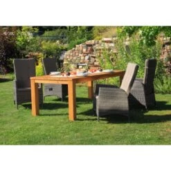 Acamp Set 2x Armsessel Ciro 58 Cm X 58 Cm X 108 Cm Grau-Taupe -Gartenwelt Günstiges Geschäft 4013556401333 3194 13