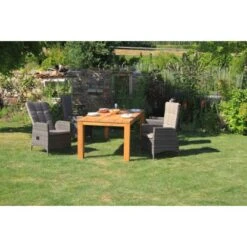 Acamp Set 2x Armsessel Ciro 58 Cm X 58 Cm X 108 Cm Grau-Taupe -Gartenwelt Günstiges Geschäft 4013556401333 3195 14