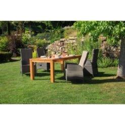 Acamp Set 2x Armsessel Ciro 58 Cm X 58 Cm X 108 Cm Grau-Taupe -Gartenwelt Günstiges Geschäft 4013556401333 3197 16