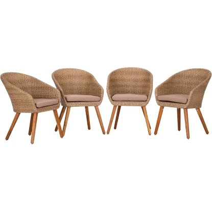Acamp Set 4x Armsessel Atacama Teak 1 Acamp Set 4x Armsessel Atacama Teak