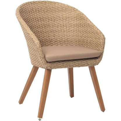 Acamp Set 4x Armsessel Atacama Teak 2 Acamp Set 4x Armsessel Atacama Teak – Bild 2