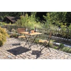 Acamp Set Lindau 2x Stuhl 1x Tisch 80 Cm X 80 Cm Teak-Schwarz 9 Acamp Set Lindau 2x Stuhl 1x Tisch 80 Cm X 80 Cm Teak-Schwarz -Gartenwelt Günstiges Geschäft 4013556501170 4121 04
