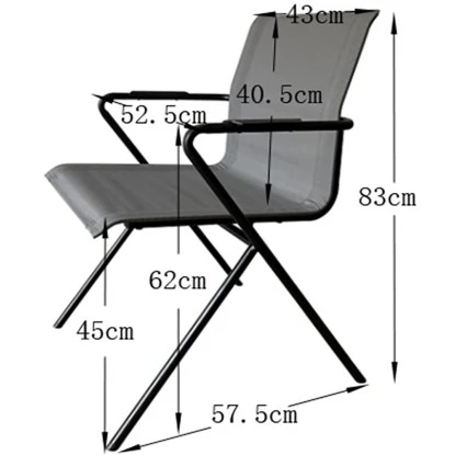 Acamp Stapelsessel Alpha Tex 55 Cm X 57 Cm X 83 Cm Anthrazit-Nero 2 Acamp Stapelsessel Alpha Tex 55 Cm X 57 Cm X 83 Cm Anthrazit-Nero – Bild 2