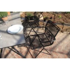 Acamp Set 4x Stapelsessel Alpha Rope 1x Glastisch Alpha Anthrazit-Cemento 16 Acamp Set 4x Stapelsessel Alpha Rope 1x Glastisch Alpha Anthrazit-Cemento -Gartenwelt Günstiges Geschäft 4013556561570 4312 02