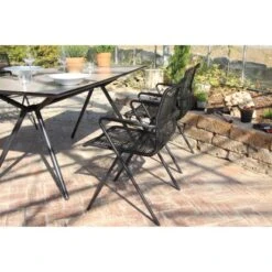 Acamp Set 4x Stapelsessel Alpha Rope 1x Glastisch Alpha Anthrazit-Cemento 15 Acamp Set 4x Stapelsessel Alpha Rope 1x Glastisch Alpha Anthrazit-Cemento -Gartenwelt Günstiges Geschäft 4013556561570 4314 04