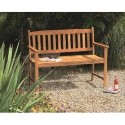 Acamp Gartenbank Woody 2-Sitzer Teak FSC® -Gartenwelt Günstiges Geschäft 4013556562140 4342 03
