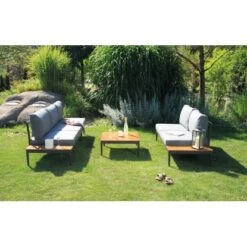 Acamp Loungegruppe Paros Anthrazit-Teak FSC® 21 Acamp Loungegruppe Paros Anthrazit-Teak FSC® -Gartenwelt Günstiges Geschäft 4013556562706 4381 04