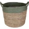 Übertopf Korb Mit Griffen Ø 27 Cm Natur-Grün