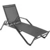 Sonnenliege Pacora Aus Textilen Schwarz